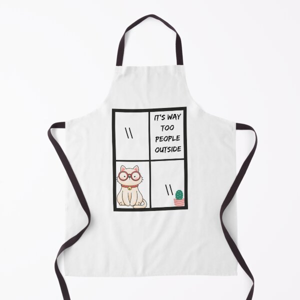 Item preview, It's way too people outside Introvert design for cat lovers designed and sold by Brutebabby.