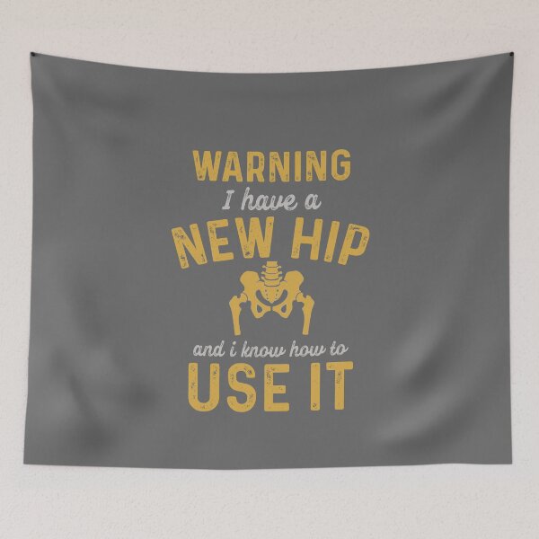 Item preview, Warning I Have A New Hip Hip Hooray - Funny Medical Pun Student Quotes Gifts designed and sold by ferdaousseshop.