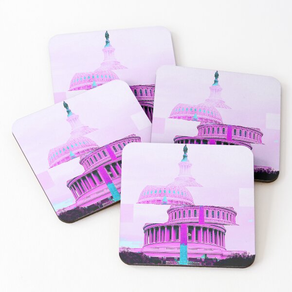 Item preview, Washington DC Obelisk Washington Monument Capitol Building Glitch Art designed and sold by glitchhub.