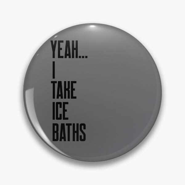 Item preview, Yeah I Take Ice Baths - Black Text - Wild Swimming Tees designed and sold by WildSwimming.