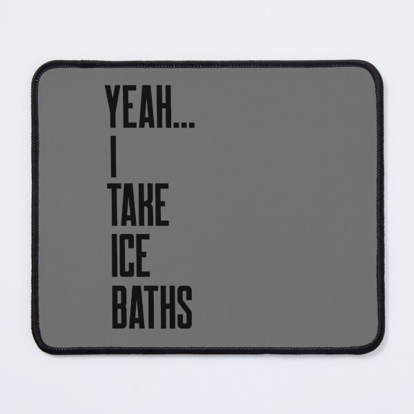 Item preview, Yeah I Take Ice Baths - Black Text - Wild Swimming Tees designed and sold by WildSwimming.