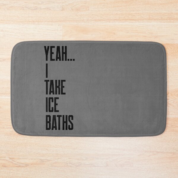 Item preview, Yeah I Take Ice Baths - Black Text - Wild Swimming Tees designed and sold by WildSwimming.