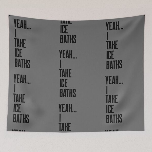 Item preview, Yeah I Take Ice Baths - Black Text - Wild Swimming Tees designed and sold by WildSwimming.