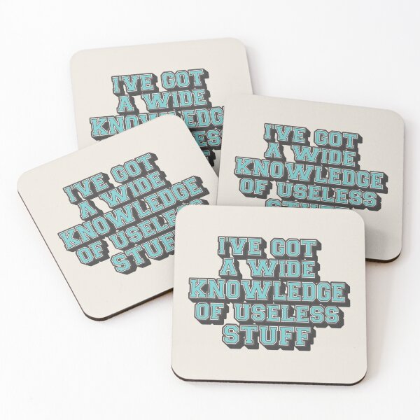 Item preview, Aqua Blue I've Got A Wide Knowledge Of Useless Stuff, Fun Slogan For A Person Who Knows A Lot About Useless Stuff designed and sold by TrulyEpoque.