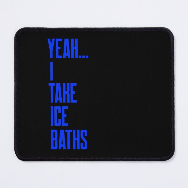 Item preview, Yeah I Take Ice Baths - Blue Text - Wild Swimming Tees designed and sold by WildSwimming.