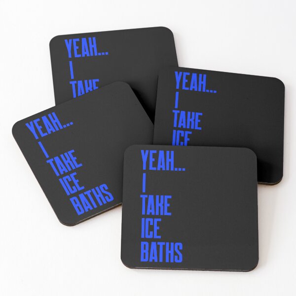 Item preview, Yeah I Take Ice Baths - Blue Text - Wild Swimming Tees designed and sold by WildSwimming.