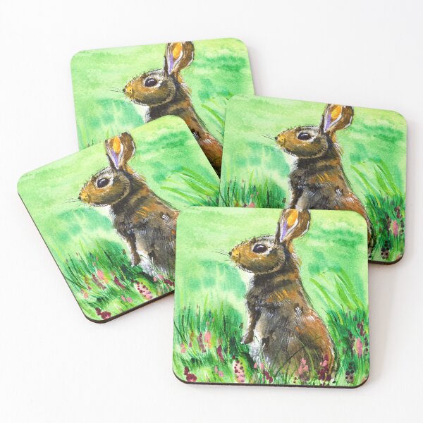 Item preview, Rabbit On Green Meadow designed and sold by NatalyMak.