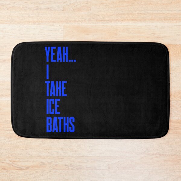 Item preview, Yeah I Take Ice Baths - Blue Text - Wild Swimming Tees designed and sold by WildSwimming.