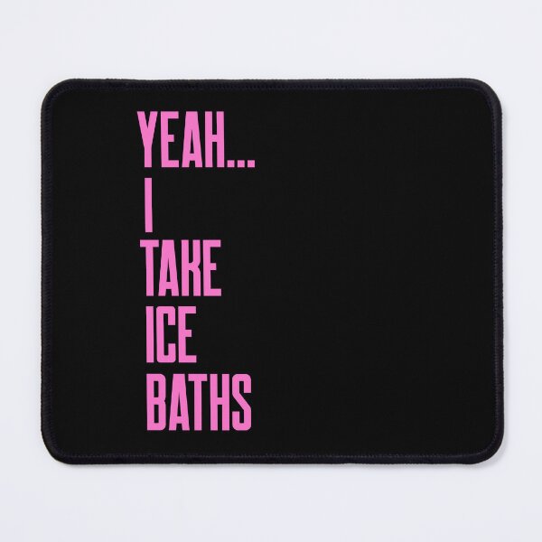 Item preview, Yeah I Take Ice Baths - Pink Text - Wild Swimming Tees designed and sold by WildSwimming.