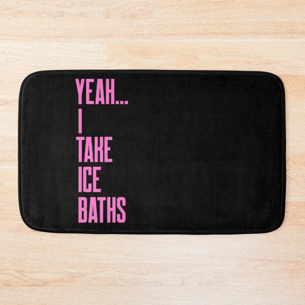 Item preview, Yeah I Take Ice Baths - Pink Text - Wild Swimming Tees designed and sold by WildSwimming.