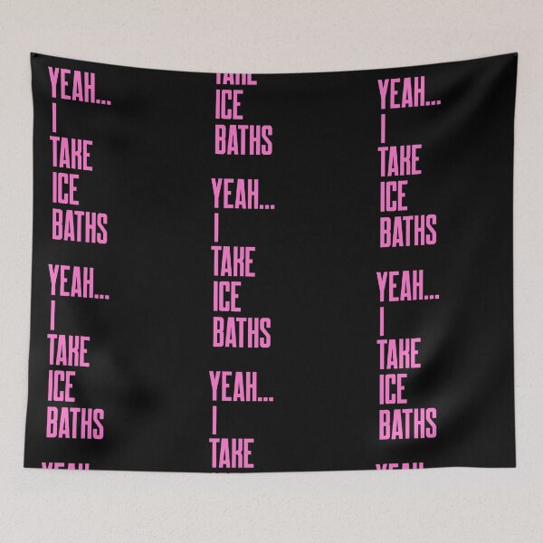 Item preview, Yeah I Take Ice Baths - Pink Text - Wild Swimming Tees designed and sold by WildSwimming.