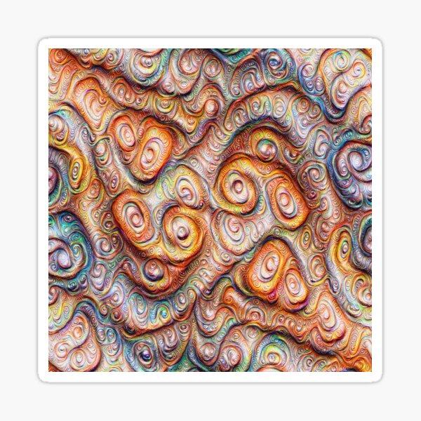 Frozen Abstract Energy #DeepDream #Art Sticker