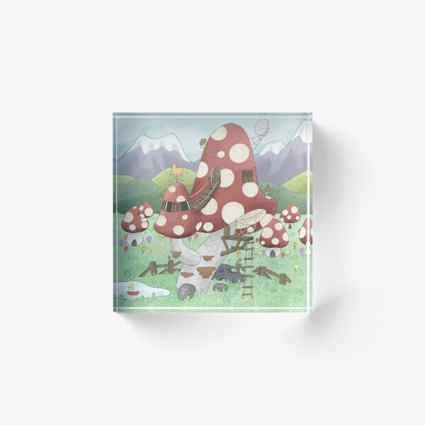 Item preview, Pueblo de hongos designed and sold by LadybugDraws.