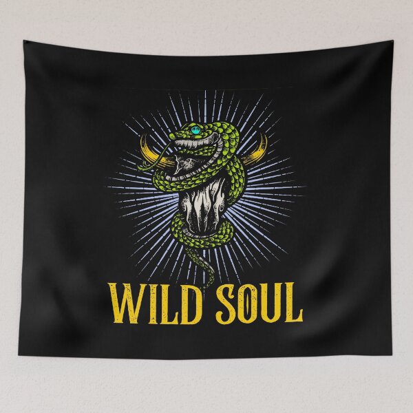 Item preview,  Wild Soul with bulls skull and snake designed and sold by Crazy Crow.