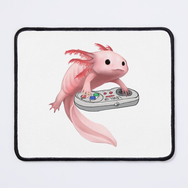 Item preview, Axolotl Fish Playing Video Game White-Axolotl Lizard Gamers designed and sold by Md safi uddin Nazim.