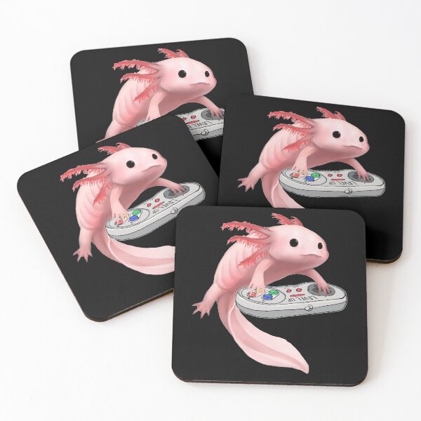 Item preview, Axolotl Fish Playing Video Game White-Axolotl Lizard Gamers designed and sold by Md safi uddin Nazim.