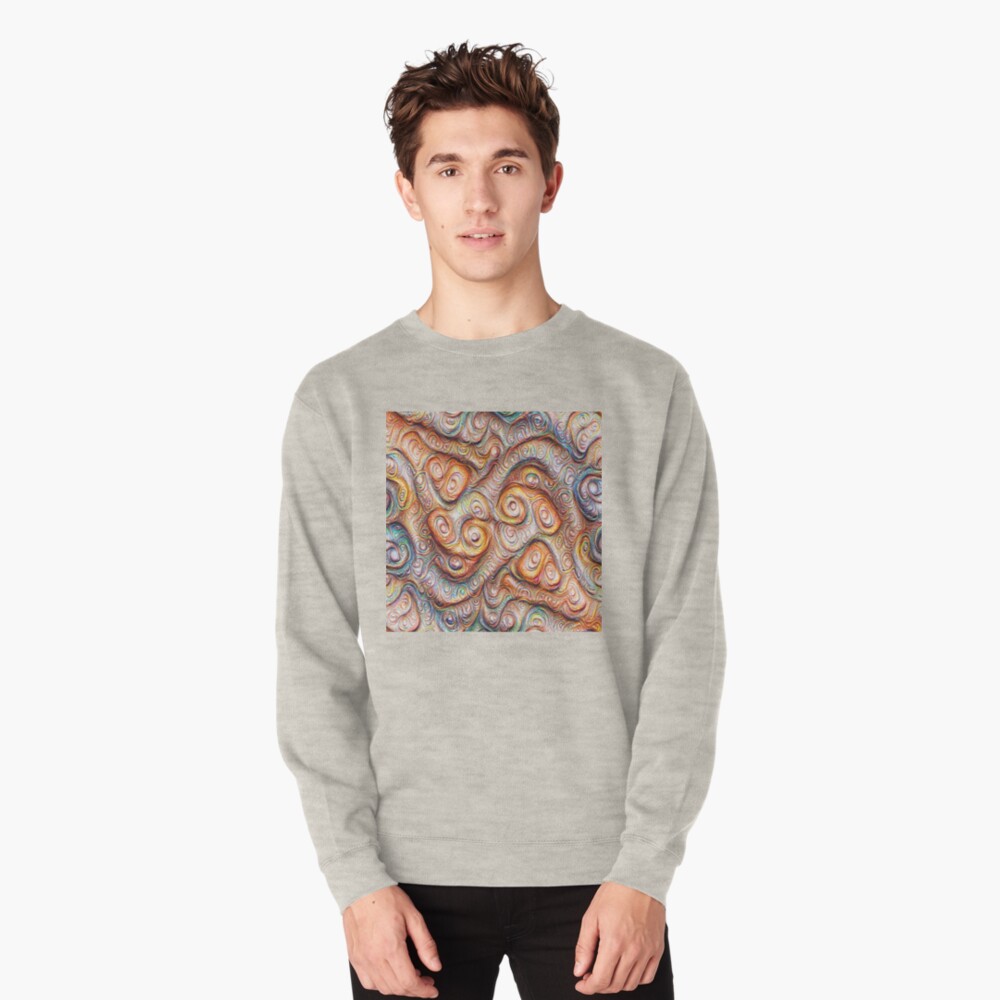 Frozen Abstract Energy #DeepDream #Art Pullover Sweatshirt