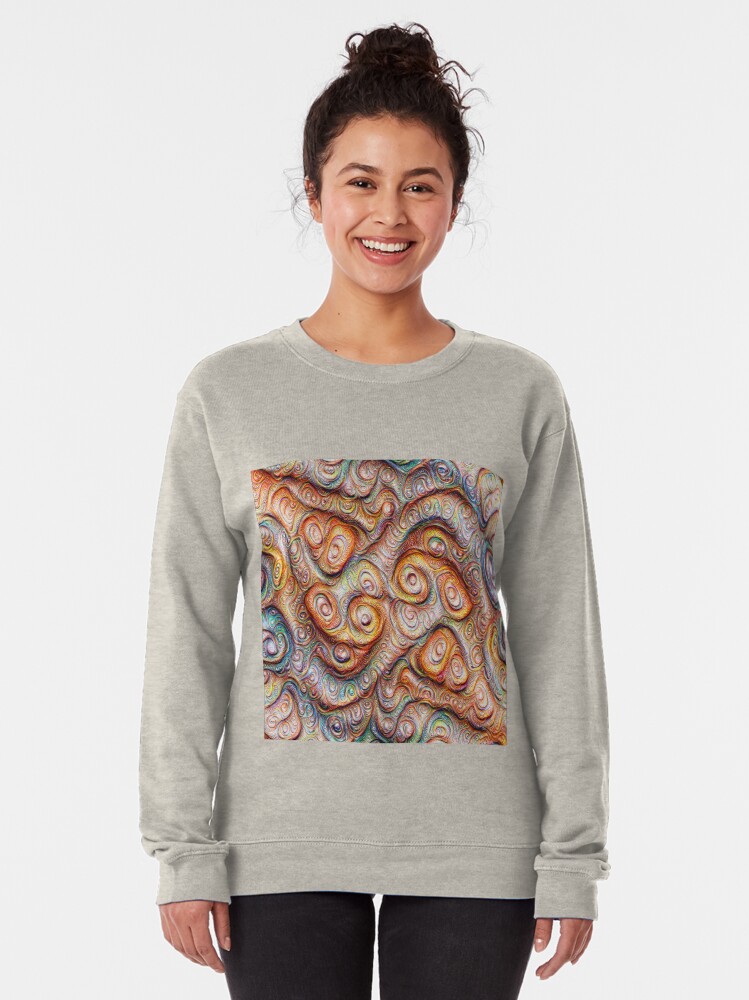 Alternate view of Frozen Abstract Energy #DeepDream #Art Pullover Sweatshirt
