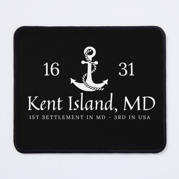 Item preview, 1631 Kent Island, Maryland, 1st Settlement in MD - 3rd in USA with anchor in white designed and sold by Kent-Islander.