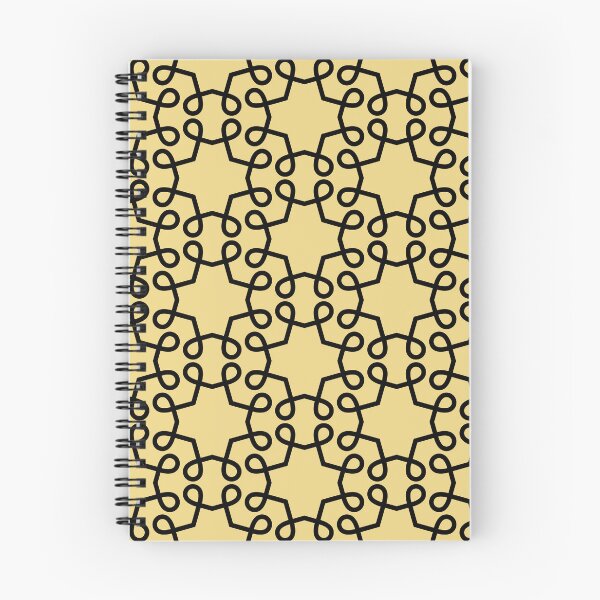 Item preview, Black and Yellow Geometric Swirl Shape Pattern Pairs DE 2022 Popular Color Gatsby Glitter DET496 designed and sold by ColorOfTheYears.