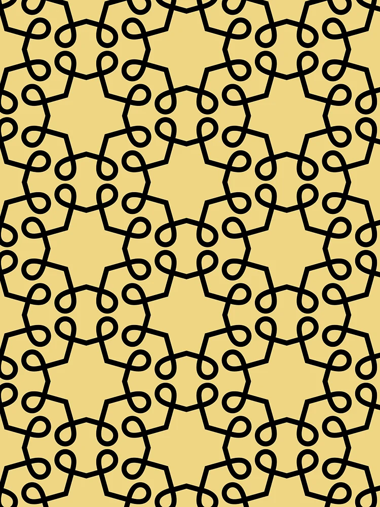 Thumbnail 6 von 6, Premium Oversized Pullover, Black and Yellow Geometric Swirl Shape Pattern Pairs DE 2022 Popular Color Gatsby Glitter DET496 designt und verkauft von ColorOfTheYears.