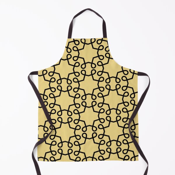 Item preview, Black and Yellow Geometric Swirl Shape Pattern Pairs DE 2022 Popular Color Gatsby Glitter DET496 designed and sold by ColorOfTheYears.