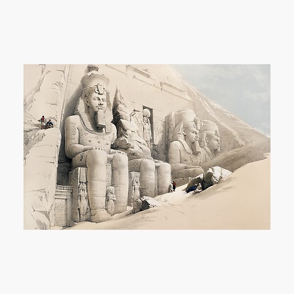 Artikel-Vorschau von Der große Tempel von Abu Simbel Nubia Illustration (1796–1864). Wunderbarer Ägypter, designt und verkauft von NineJuly.