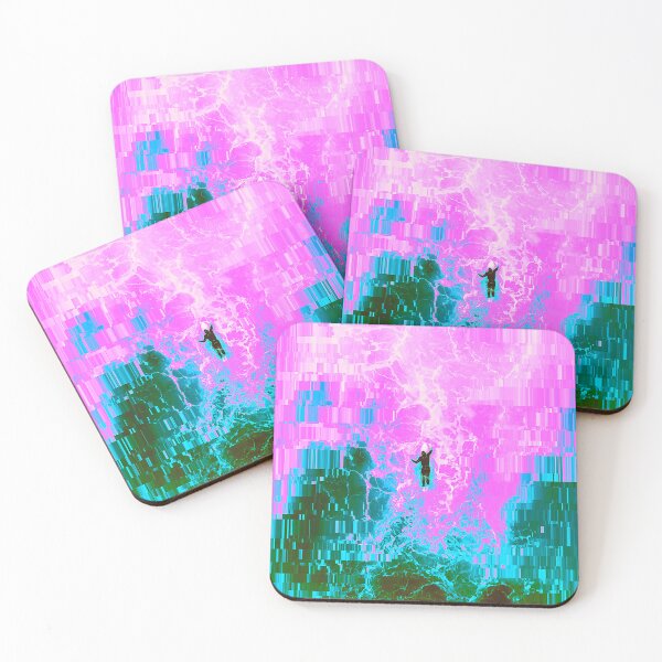 Item preview, Surfer in the Ocean Glitch Art designed and sold by glitchhub.