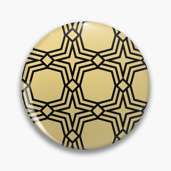 Item preview, Black and Yellow Star Geometric Pattern Pairs DE 2022 Popular Color Gatsby Glitter DET496 designed and sold by ColorOfTheYears.