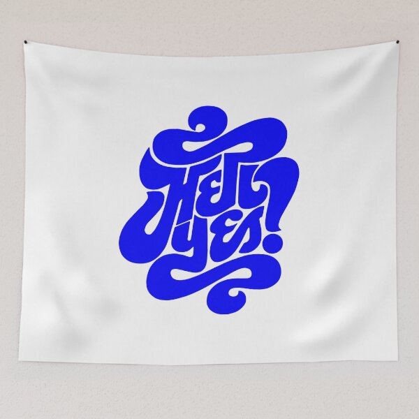 Item preview, hell yes, motivational statement quote designed and sold by TrueType.