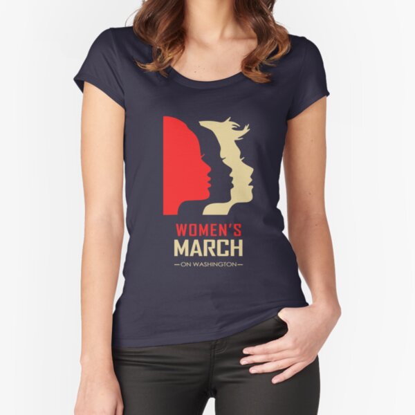 Women's March on Washington Fitted Scoop T-Shirt