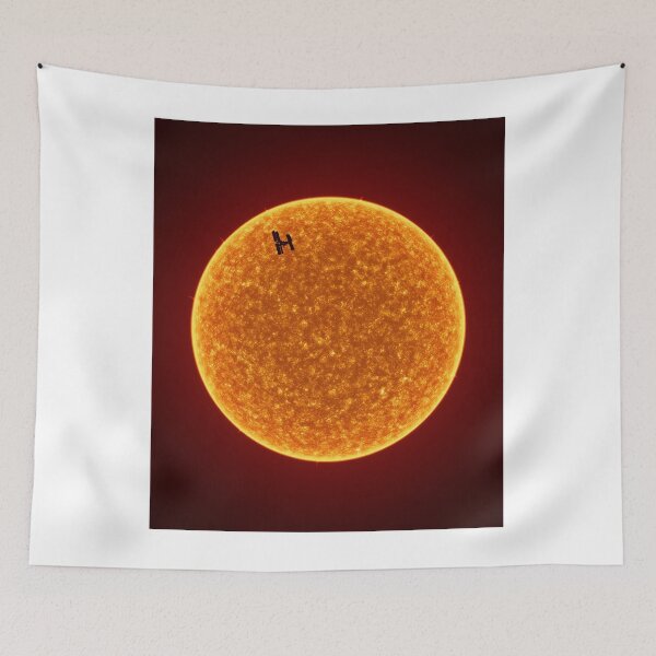 Item preview, Sun With International Space Station. Light And Orange Aesthetic Novelty Design. Inspirational Scenery Art designed and sold by Silver Medal.