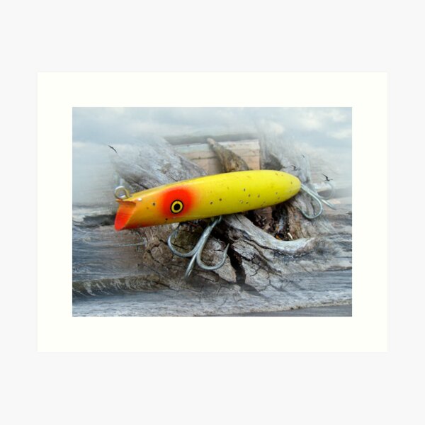 AJS Big Mouth Popper Saltwater Fishing Lure Acrylic Print