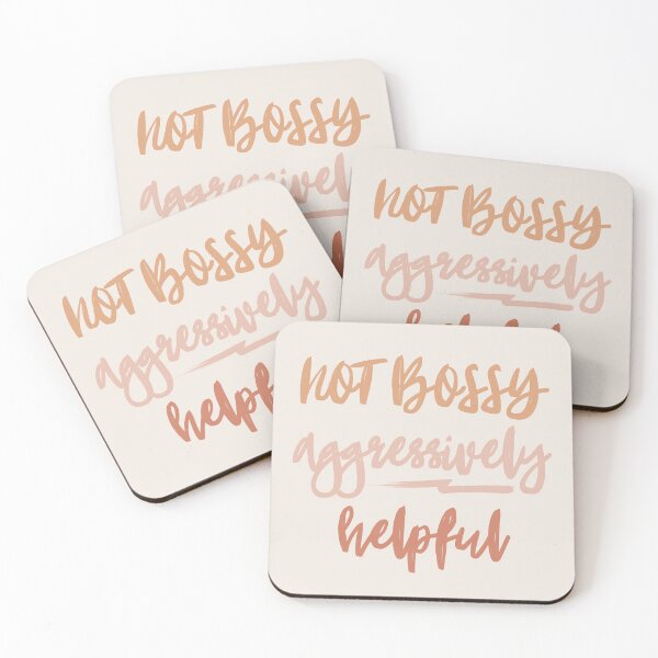 Item preview, NOT BOSSY aggressively helpful designed and sold by successmom.