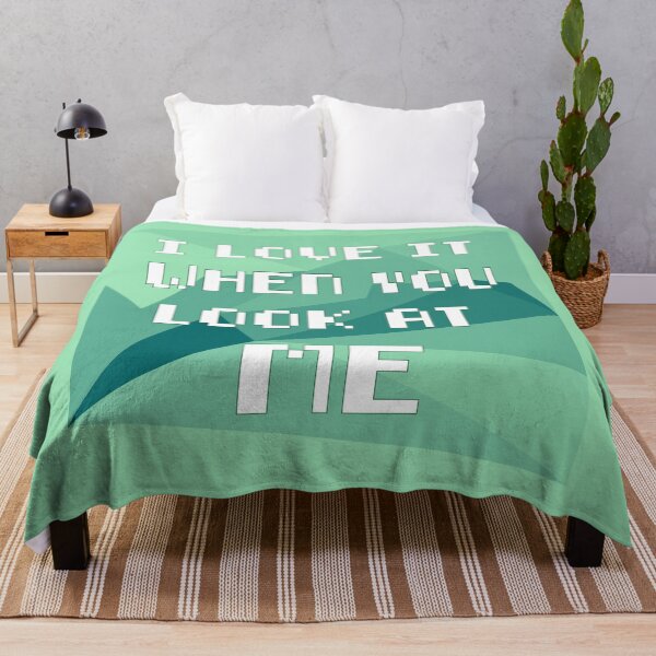 Item preview, I lOVE IT WHEN YOU LOOK AT ME Green pixilated look designed and sold by youssef9912.