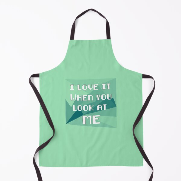 Item preview, I lOVE IT WHEN YOU LOOK AT ME Green pixilated look designed and sold by youssef9912.