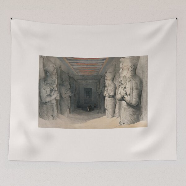 Item preview, Interior of the Temple of Abu Simbel Nubia illustration, Egyptian designed and sold by NineJuly.