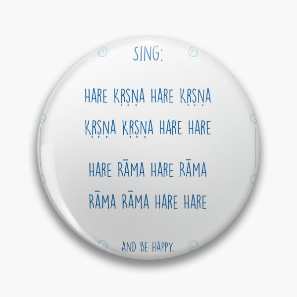 Item preview, Hare Krishna Movement Mantra Blue designed and sold by Ilustra  Ideia.