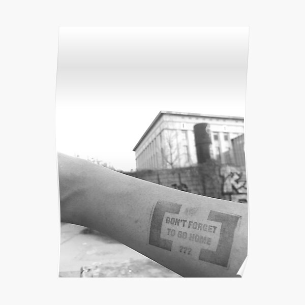 Berghain - Don't forget to go home STAMP Poster