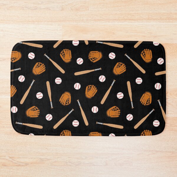 Item preview, Baseball Pattern in Black designed and sold by evannave.