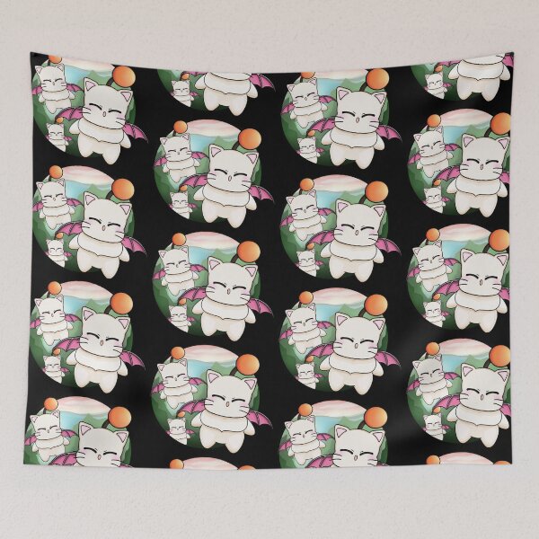 Item preview, Moogles on an Adventure - Black designed and sold by CupcakeEmily.