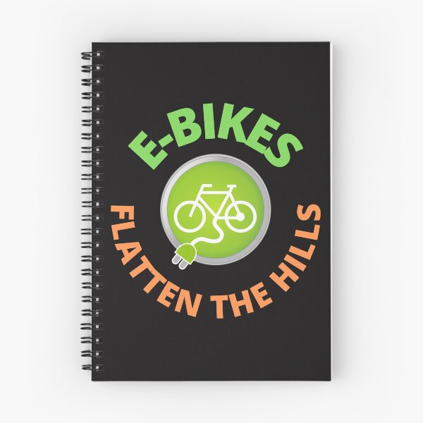 Item preview, E-Bikes Flatten The Hills  designed and sold by MerchByCraig.