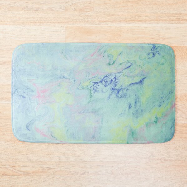Item preview, Vibrant colorful original ink marbling textile print design designed and sold by crimsonbamboo.