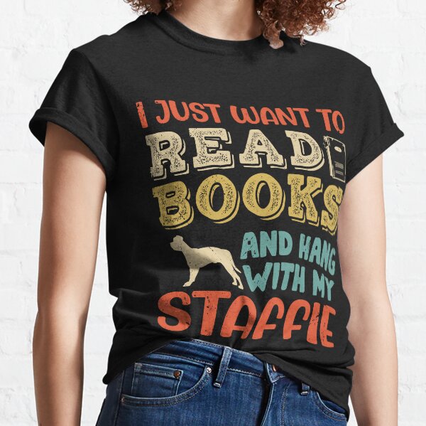 Item preview, Staffordshire Bull Staffie Dog Dad Mom And Book Lover designed and sold by rafaeltto.