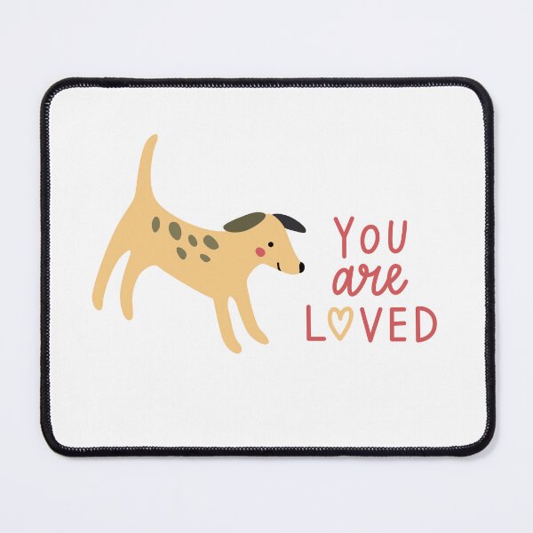 Item preview, You are loved letters and sweet puppy  designed and sold by Darina Gulbina.