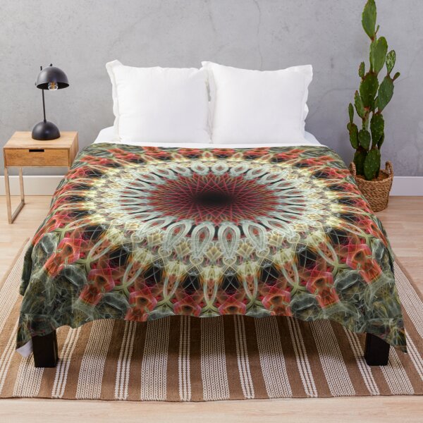 Item preview, Red and light green mandala designed and sold by JBlaminsky.
