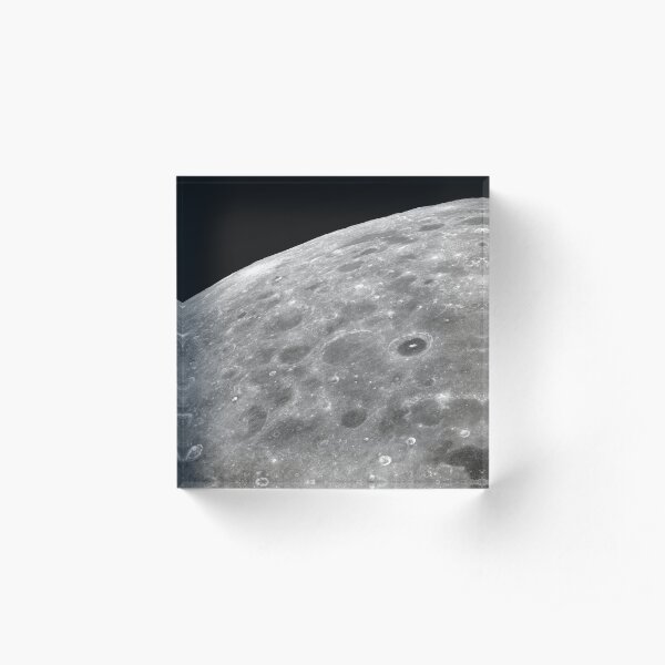 View of the lunar surface. Acrylic Block