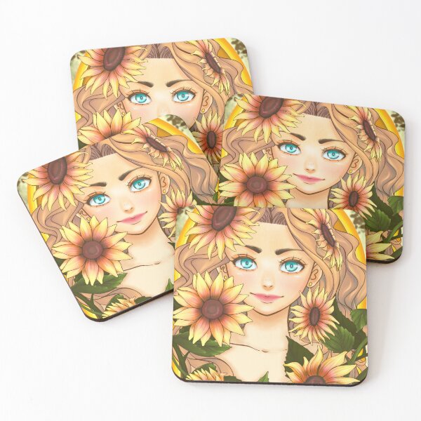 Item preview, The girl with the yellow sunflowers designed and sold by Magom.