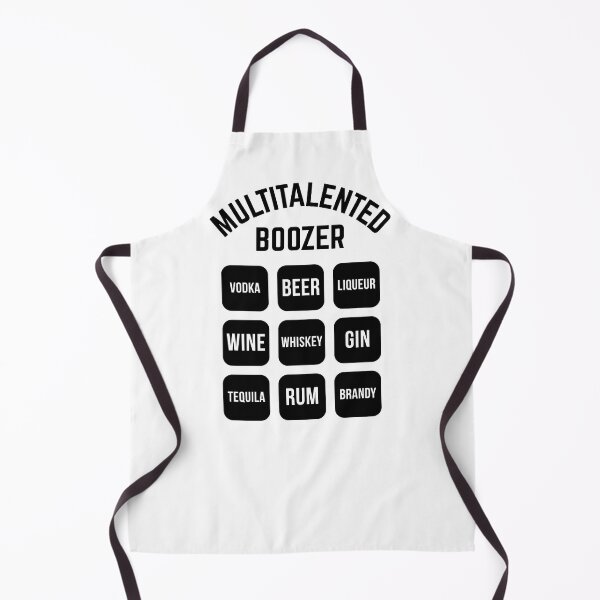Item preview, Multitalented Boozer (Drinking Alcohol / Black) designed and sold by MrFaulbaum.