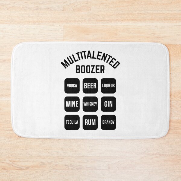 Item preview, Multitalented Boozer (Drinking Alcohol / Black) designed and sold by MrFaulbaum.